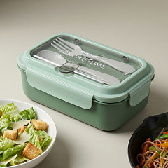 2-compartment lunch box 800 ml / 20.5 × 13.5 × 7.8 cm (plastic)