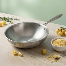 Wok pan AETERNUM 28х8 cm (stainless steel)