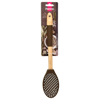 Serving spoon CHEF’s TOOLS 31.5 cm, color CHOCOLATE (silicone)