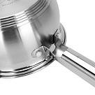 Saucepan FELINA 14x8,5 cm / 1,1 l with glass lid (stainless steel)