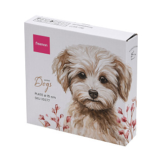 Фарфоровая тарелка 14,5 см Dog