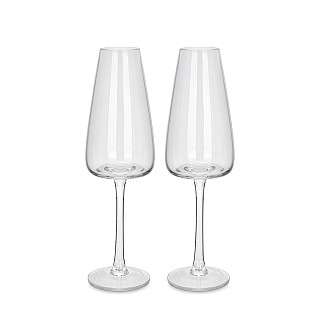 Set of champagne glasses 230 ml x 2 pcs. (glass), art 19052