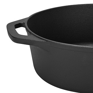 Cast iron duck pot with lid 6 l