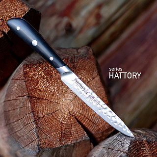 Нож HATTORI Универсальный 13см hammered (420J2 сталь)