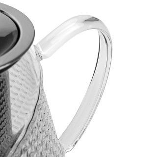 Tējkanna 600 ml ar tērauda filtru (stikls)