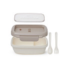 Pietų dėžutė su 2 skyreliais 850 ml / 19,7 × 14 × 8,2 cm (plastikas)
