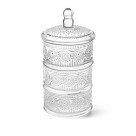 Конфетница трехъярусная 13х25,5 см (стекло)