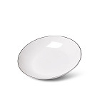 Deep plate ALEKSA 20 cm color white (porcelain)