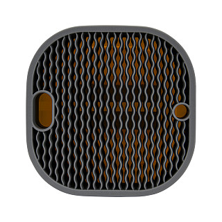 Knife block 14 × 14 × 23.5 cm, with sharpening stone