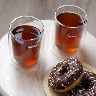 Set of 2 glasses BONBON 350 ml with double walls (borosilicate glass)