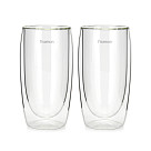 Cup set 2pcs FRAPPE 350 ml double wall glass (borosilicate glass)
