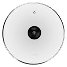 Glass lid 28 cm, black