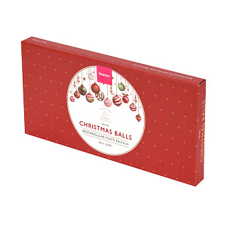 Stačiakampė lėkštė CHRISTMAS BALLS 30,5x15 cm (naujasis kaulinis porcelianas)