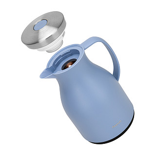 Thermal jug 1 l with glass flask, blue