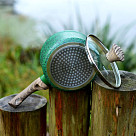 MALACHITE prikaistuvis 16x7,8cm / 1,4l su stikliniu dangčiu (aliuminiu)