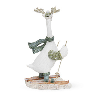 Figūrėlė "Žąsis ant slidžių" 10x6x16,5 cm