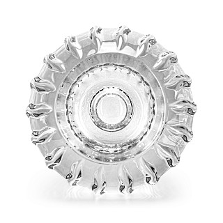 Tealight and taper candle holder 10х6.5 cm (glass)