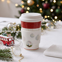 Stiklinė CHRISTMAS BALLS 350 ml (naujasis kaulinis porcelianas)