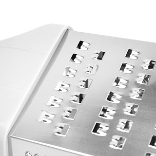 Grater 24cm six-sided (stainless steel + plastic)