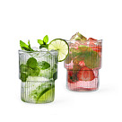 Stiklinės stiklinės 2 vnt / 370 ml (karščiui atsparus stiklas)