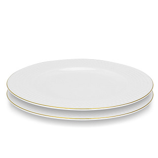Plate set NOEMI 25 cm x 2 pcs. (bone china)