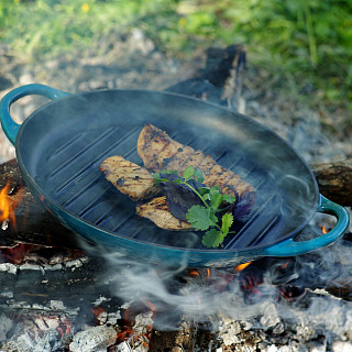 Grill pan 30x4.0 cm (enamel cast iron)