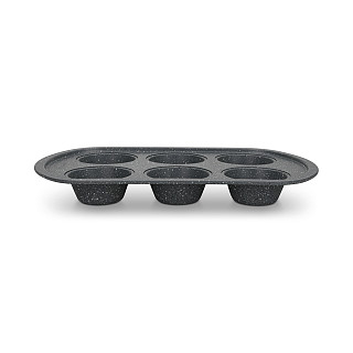 Baking pan for 6 muffins 32 x 20 x 3.5 cm