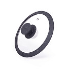 Stiklinis dangtelis 18 cm Arcades, juodas