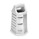 Grater 24cm six-sided (stainless steel + plastic)