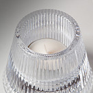Tealight and taper candle holder 8.5х17 cm (glass)