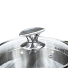 Каtls ELEGANCE 18x9 см/2200 ml ar stikla vāku (nerūsējošais tērauds)