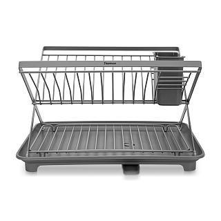 Dish drying rack 42x31x24.4 cm (stainless steel, plastic)