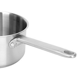 Sauce pan MASTER CHEF 18x10 cm / 2,3 LTR with glass lid (stainless steel)