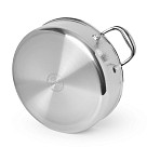Seklais katls HERITAGE PRO 28x9 cm / 5,5 L ar stikla vāku (nerūsējošais tērauds ar pretpiedeguma pārklājumu)