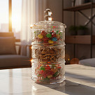 Candy jar 13x25.5 cm (glass)