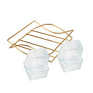 Dubenėlių rinkinys 4 vnt. metaliniame stove, art. 16393