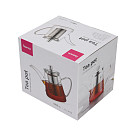 Arbatinukas 1000 ml su plieniniu filtru (stiklinis)