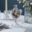 Candy jar with stem 12x18cm / 270 ml with lid (glass)