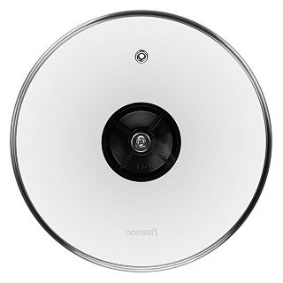 Stiklinis dangtelis 20 cm, juodas