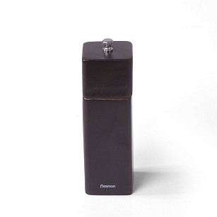 Square Pepper mill 16.5x5 см (Rubber wood body with S/S grinder)