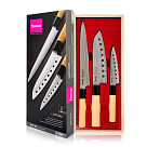 3 pc knife set KATANA 8"slicer/ 6.6"santoku/ 5"utility (3Cr13 steel)