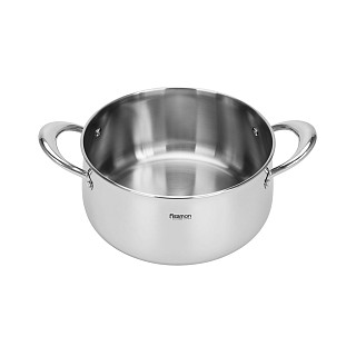 Saute pan ABSOLUTE PRO 26x7,5 cm / 3.9 LTR with glass lid (stainless steel)