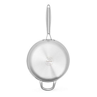 Deep frying pan AETERNUM 24х7 cm with glass lid (stainless steel)