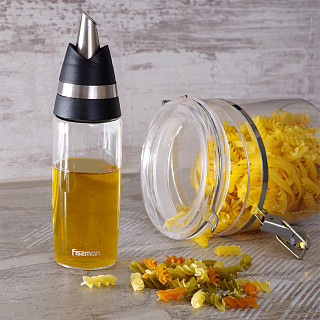 Pudele eļļai vai etiķim 300 ml (stikla)