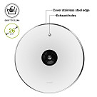 Glass lid 26 cm, black