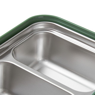 2-compartment lunch box 800 ml / 20.5 × 13.5 × 7.8 cm (plastic)