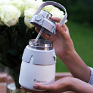 Double wall vacuum flask 800 ml gray (stainless steel), art. 9864