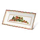 Taisnstūra šķīvis Christmas Eve 28x12,5 cm (porcelāns)