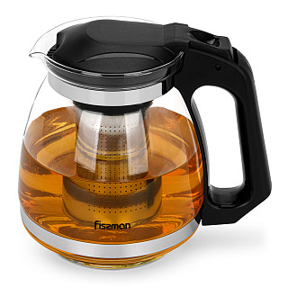 Tējkanna 1500 ml ar tērauda filtru (karstumizturīgs stikls)