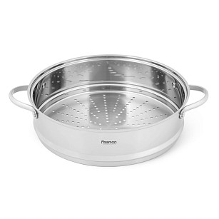 Steamer insert 28x8 cm with two side handles (stainelss steel)